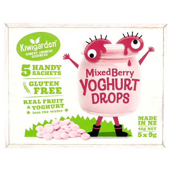 Kiwigarden Mixed Berry Yoghurt Drops 45g