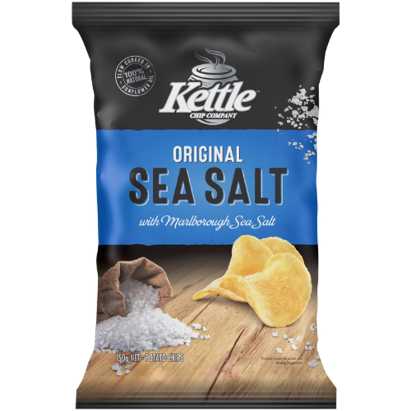 Kettle Chip Company Sea Salt Potato Chips 150g