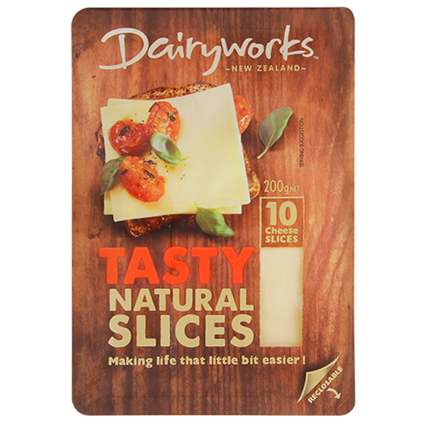 Dairyworks Tasty Cheese Slices 200g
