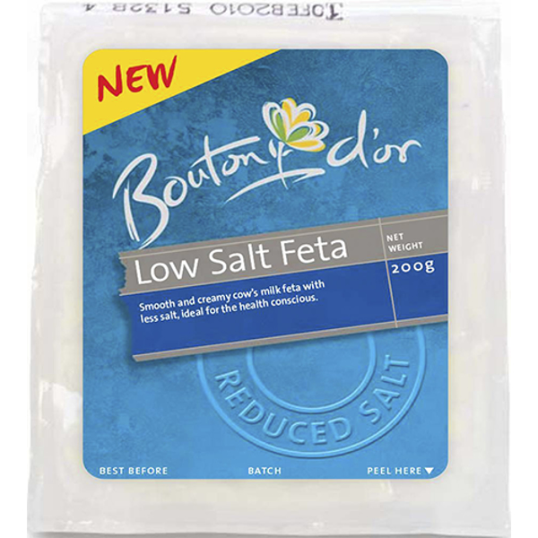 Bouton D'Or Reduced Salt Feta 200g