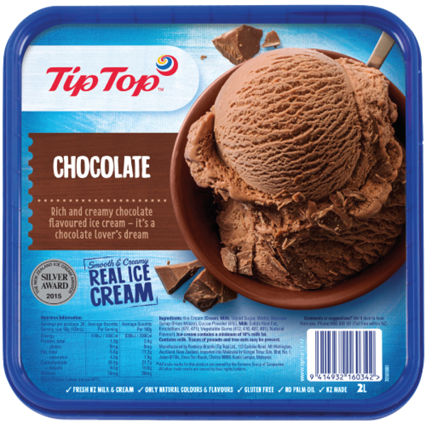 Tip Top Chocolate Ice Cream 2l