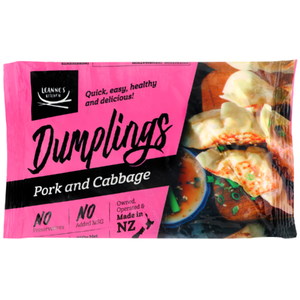 Leannes Kitchen Pork & Cabbage So Easy Dumplings 250g