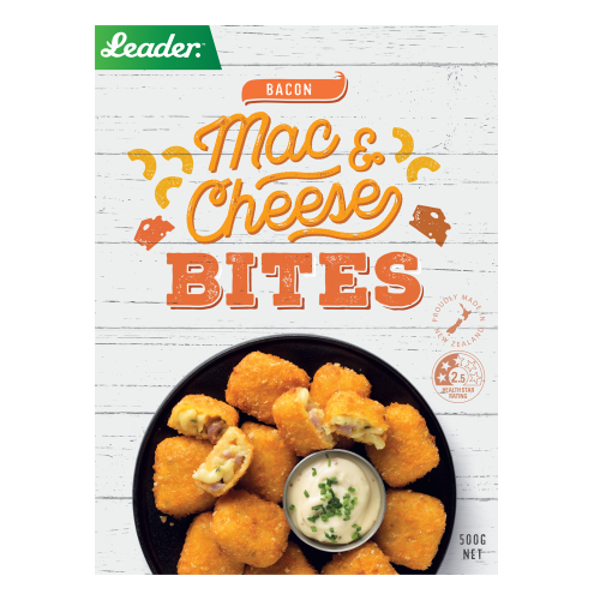 Leader Bacon Mac & Cheese Bites 500g