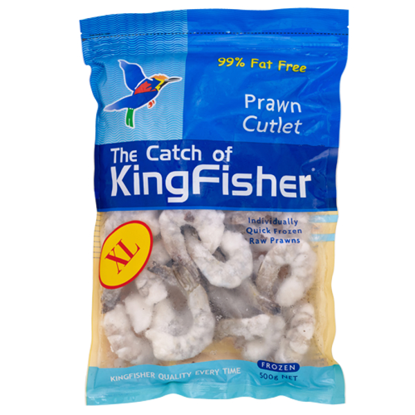 The Catch of Kingfisher XL Raw Prawn Cutlets 500g