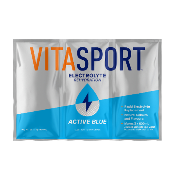 Vitasport Electrolyte Sachet Drink Mix Active Blue 99g (33g x 3pk)
