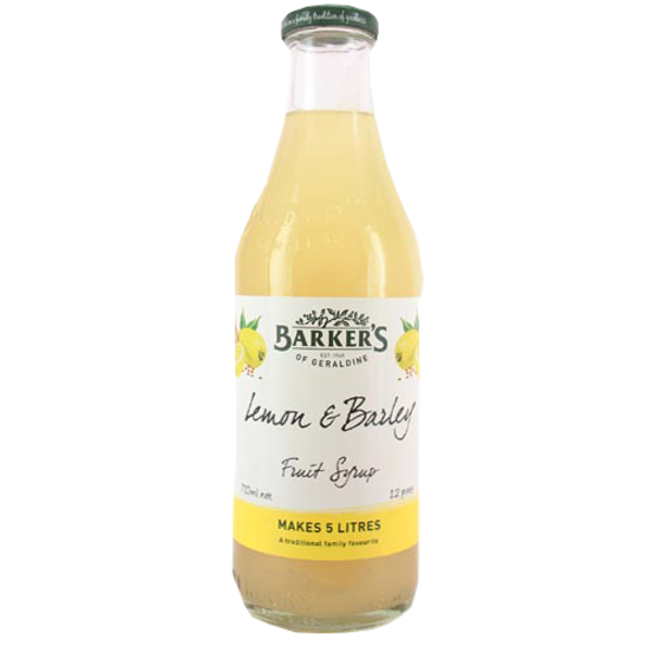 Barker's Lemon & Barley Fruit Syrup 710ml