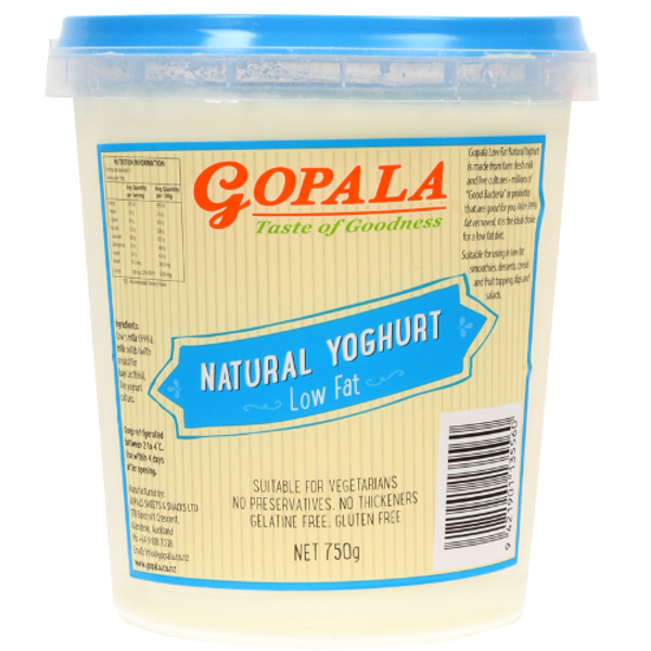 Gopala Low Fat Natural Yoghurt 750g