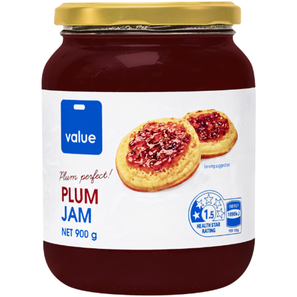 Value Plum Jam 900g