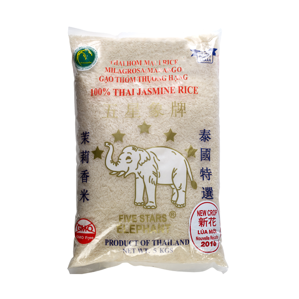 Five Stars Elephant Jasmine Rice 5kg Prices FoodMe
