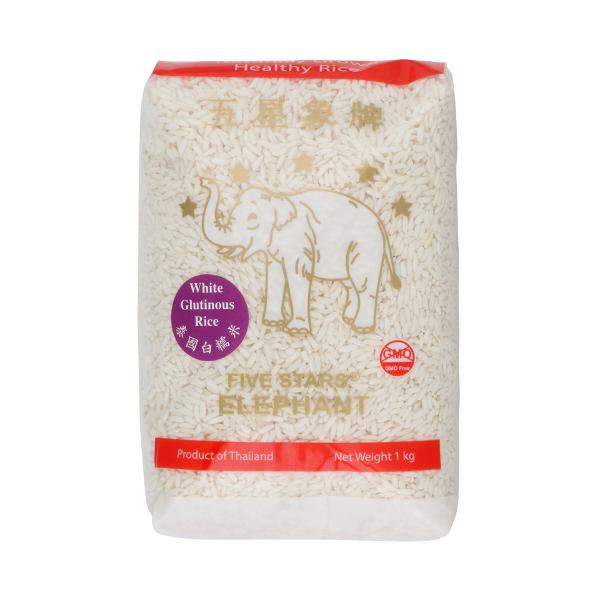 Five Stars Elephant White Glutinous Rice 1kg Prices FoodMe