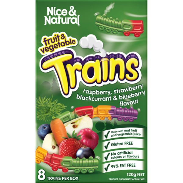 Nice & Natural Trains Fruit & Vegetable Snacks 120g
