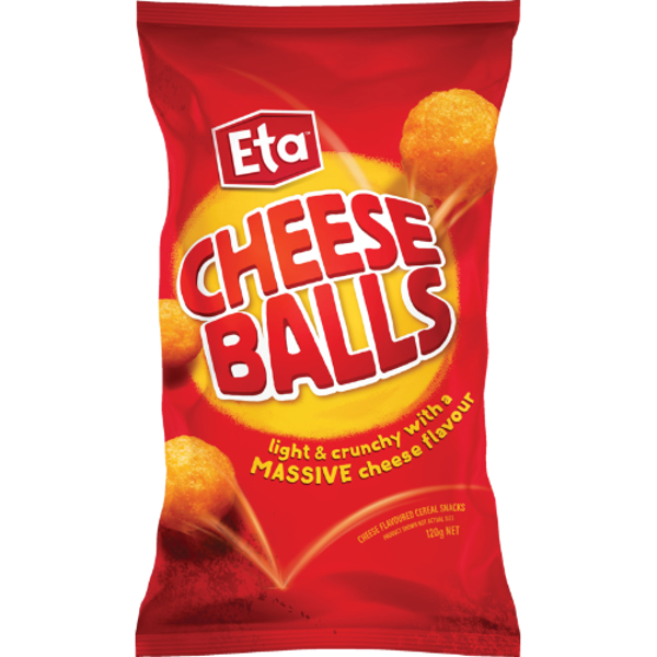 Eta Cheese Ball Corn Snacks 120g