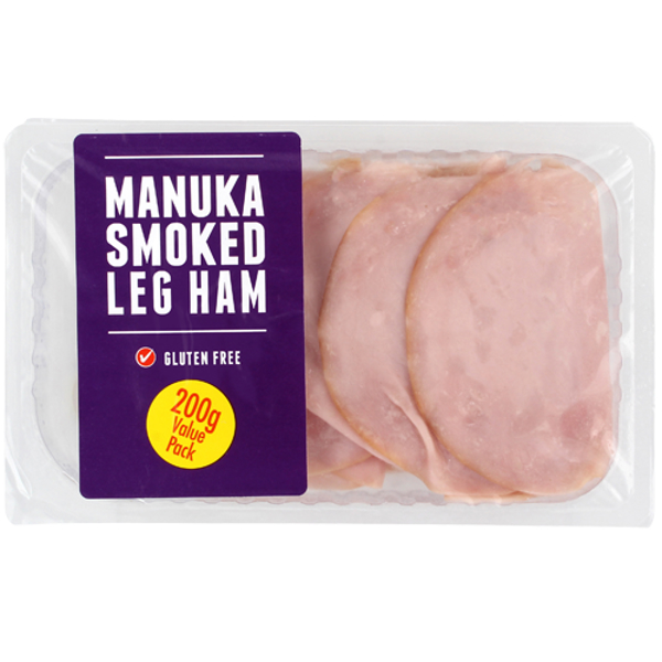 Ryans Smoked Manuka Ham 200g