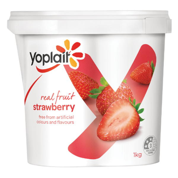 Yoplait Real Fruit Strawberry Yoghurt 1kg