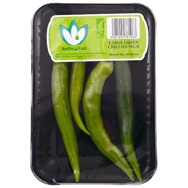 Produce Green Chillies 50g