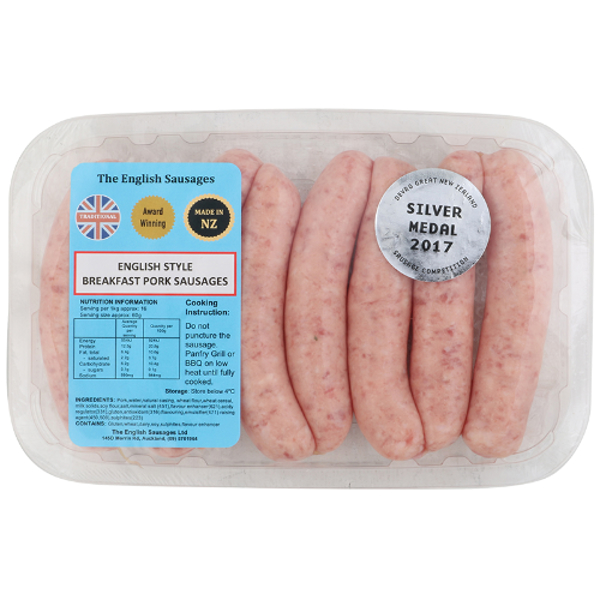 Butchery Pork Chipolata English Sausages 1kg Prices - FoodMe