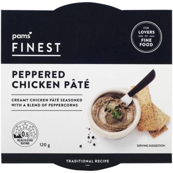 Pams Finest Peppered Chicken Pate 120g
