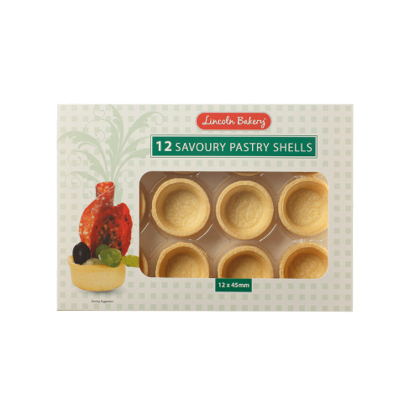Lincoln Bakery Savoury Pastry Shells 12ea