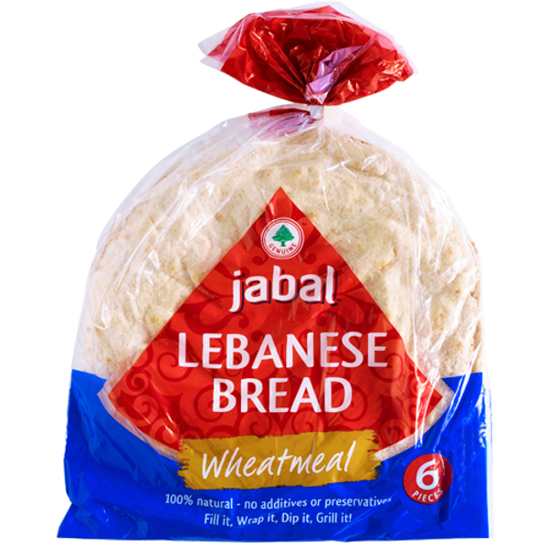 Jabal Wheatmeal Lebanese Bread 6pk Prices FoodMe