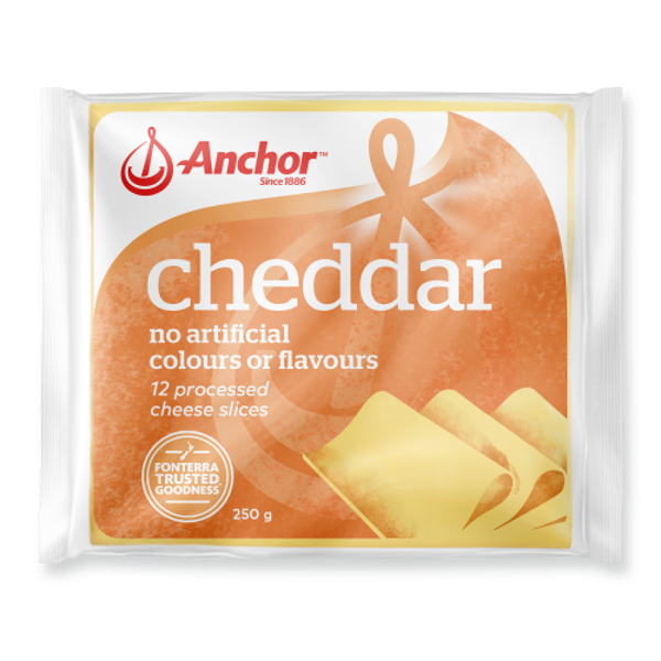Anchor Cheddar Cheese Slices 250g