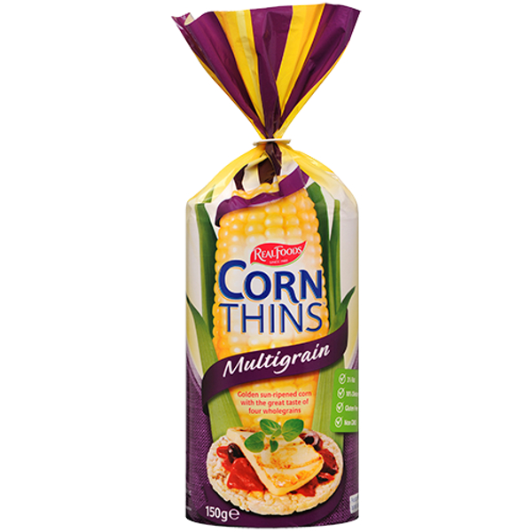 Real Foods Corn Thins Multigrain Crispbread 150g