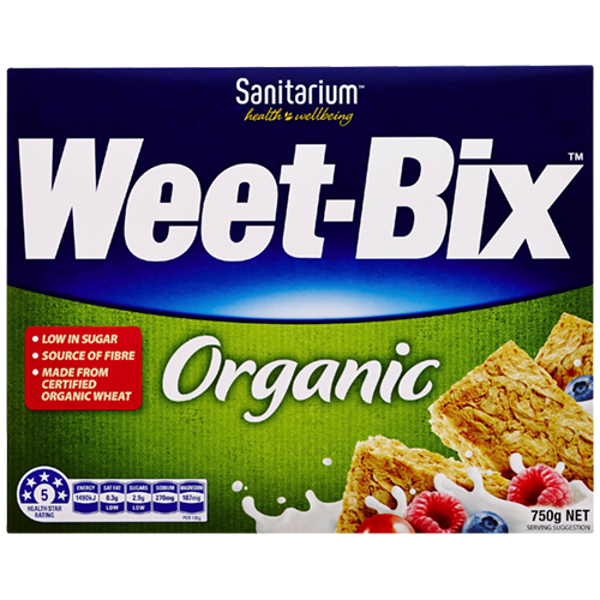Sanitarium Weet-Bix Organic Breakfast Cereal 750g