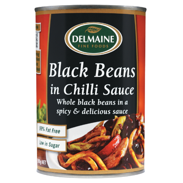 Delmaine Black Beans In Chilli Sauce 390g