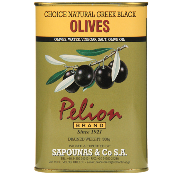 Pelion Extra Black Jumbo Olives 870g