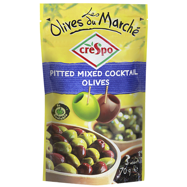 Crespo Pitted Mixed Cocktail Olives 70g