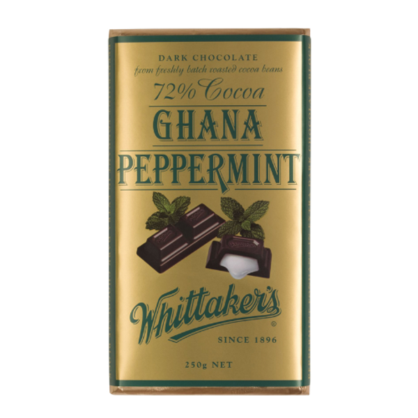 Whittakers Ghana Peppermint 72% Cocoa Dark 250g