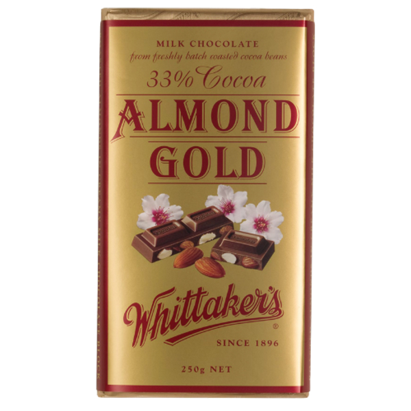 Whittakers Almond Gold 33% Cocoa Milk 250g