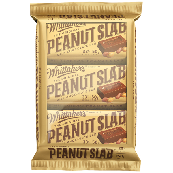 Whittaker's Whittakers Peanut Slab Milk Original 3pk