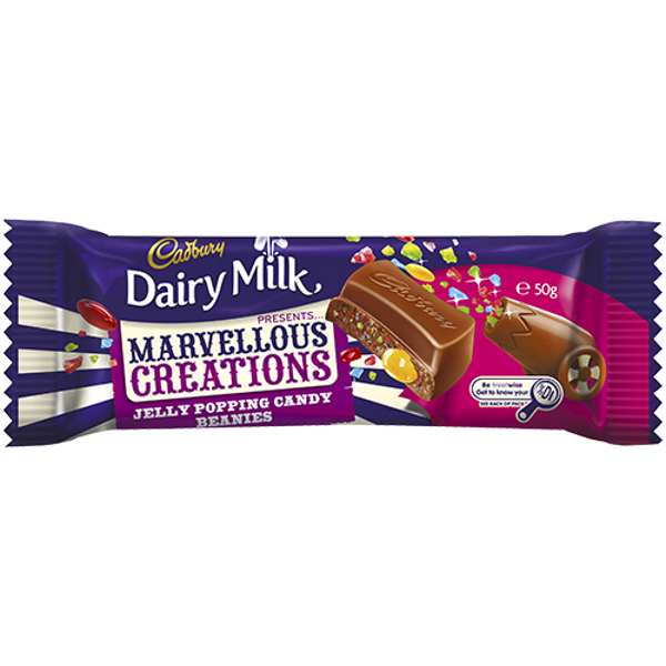 Cadbury Marvellous Creations Jelly Popping Candy Beanies 50g