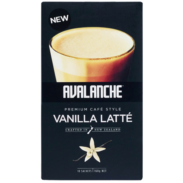 Avalanche Cafe Style Vanilla Latte 10 Pack