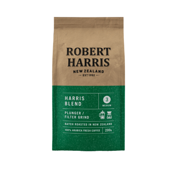 Robert Harris Harris Blend Plunger Filter Grind 100% Arabica Fresh Coffee 200g