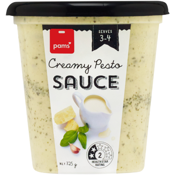 Pams Creamy Pesto Pasta Sauce 325g