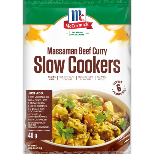 McCormick Slow Cookers Massaman Beef Curry 40g