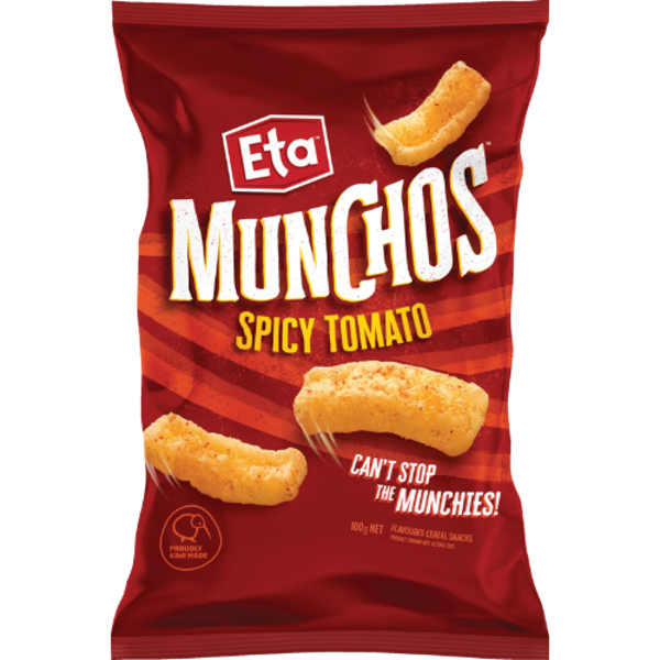 Eta Munchos Spicy Tomato Cereal Snacks 100g