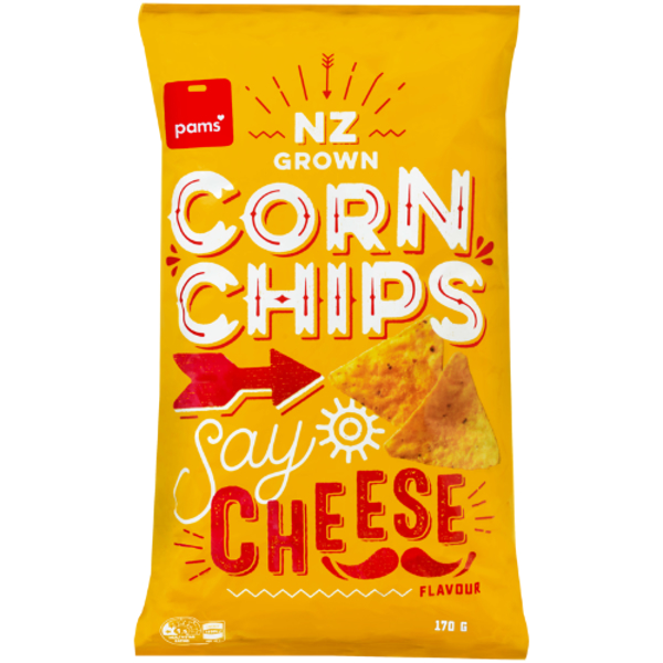 Pams Cheese Corn Chips 170g