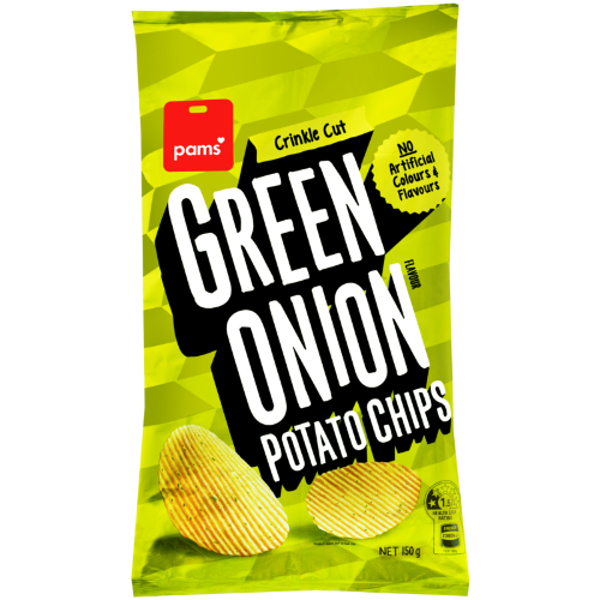 Pams Green Onion Chips 150g
