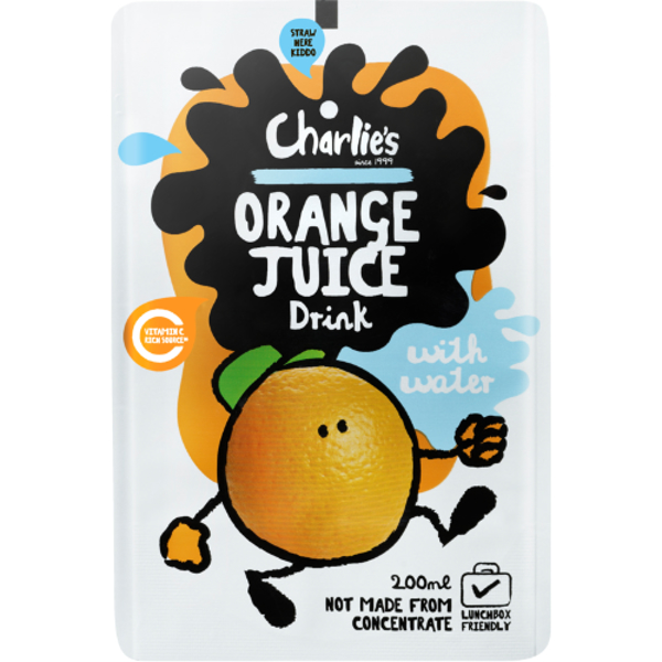 Charlies Orange Juice Drink With Water 200ml