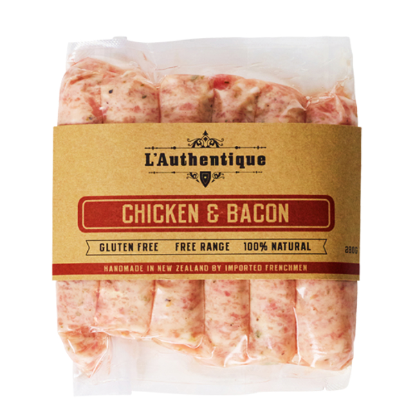 L'Authentique Chicken & Bacon Sausages 280g