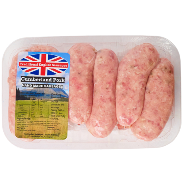 Butchery Cumberland Pork English Sausages 1kg Prices - FoodMe