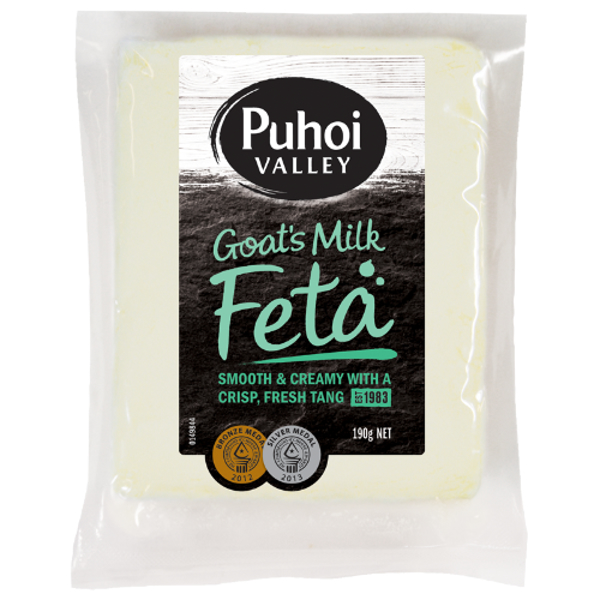 Puhoi Valley Feta Goat's Milk Cheese 190g
