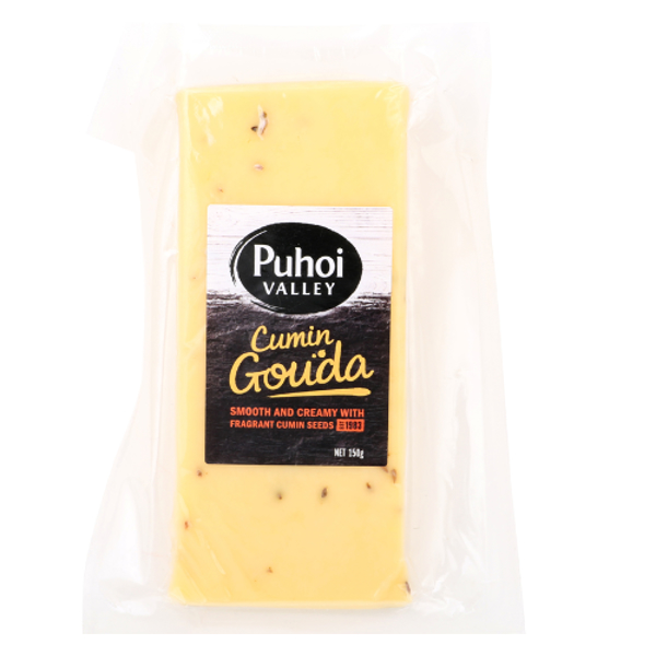 Puhoi Valley Cumin Seed Gouda Cheese 150g