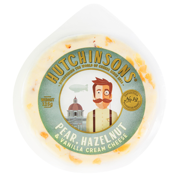 Hutchinsons Pear Hazlenut & Vanilla Cheese 125g
