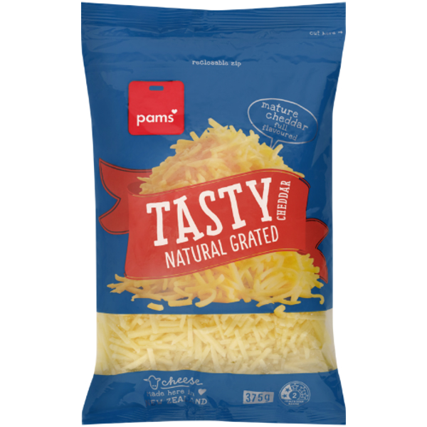 Pams Tasty Grated Cheese 375g