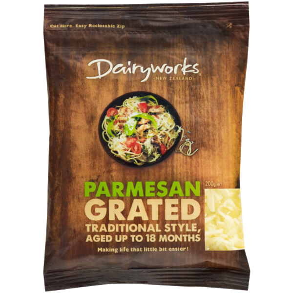 Dairyworks Grated Parmesan Cheese 200g