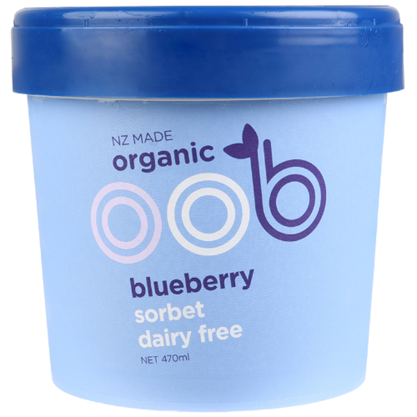 Oob Organic Blueberry Dairy Free Sorbet 470ml
