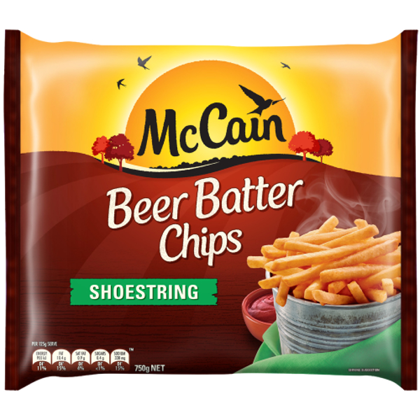 McCain Shoestring Beer Batter Chips 750g